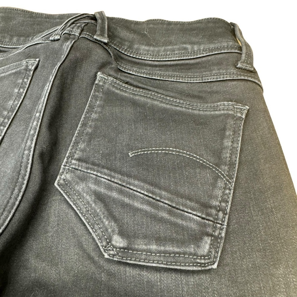 G-Star Raw Jeans Super Skinny Women’s Size W25 L32  Black Washed Arc Leg Pants - Picture 10 of 16